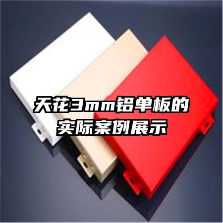 天花3mm鋁單板的實際案例展示